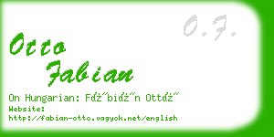 otto fabian business card